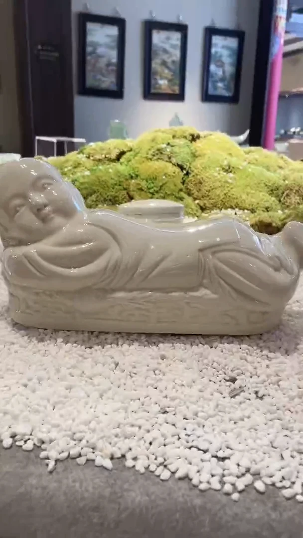 宁封窑陶瓷娃娃枕
