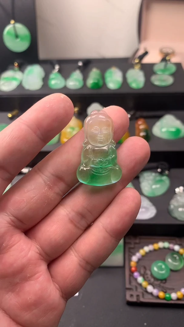 颈饰未镶嵌翡翠所见即所得，一图一物