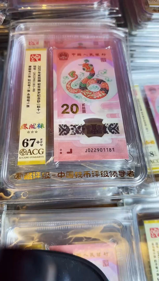 塑料2025 蛇钞 爱藏 标十 如图 啊啊啊
