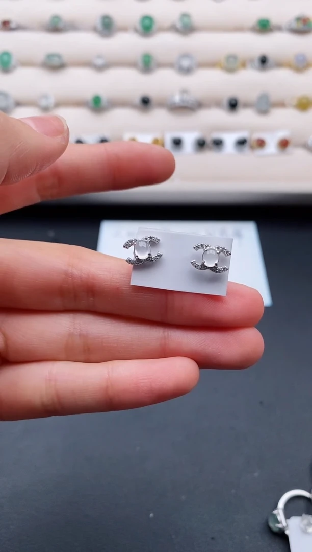 银S925镶嵌戒指翡翠11111111+6