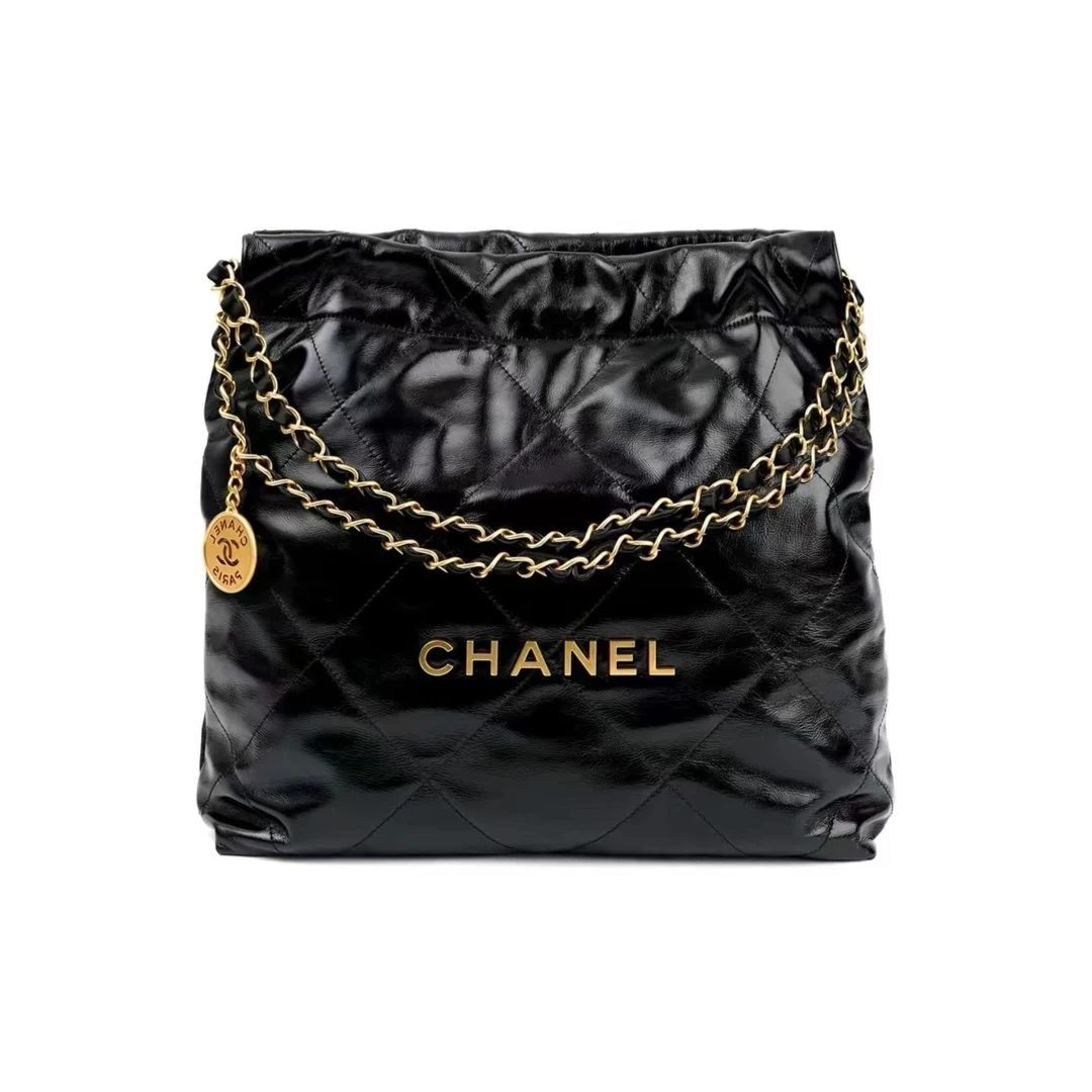 99新 Chanel/香奈儿 22Bag金标小号/金银标中号购物袋子母包