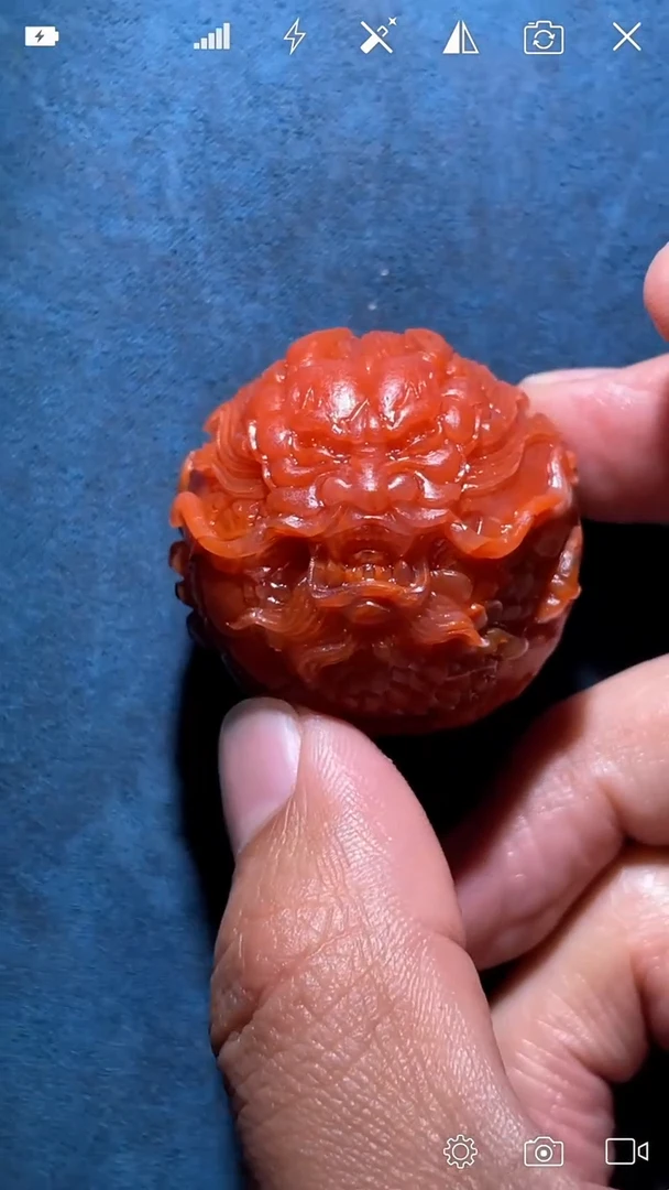 未镶嵌PP南红玛瑙龙珠 单珠