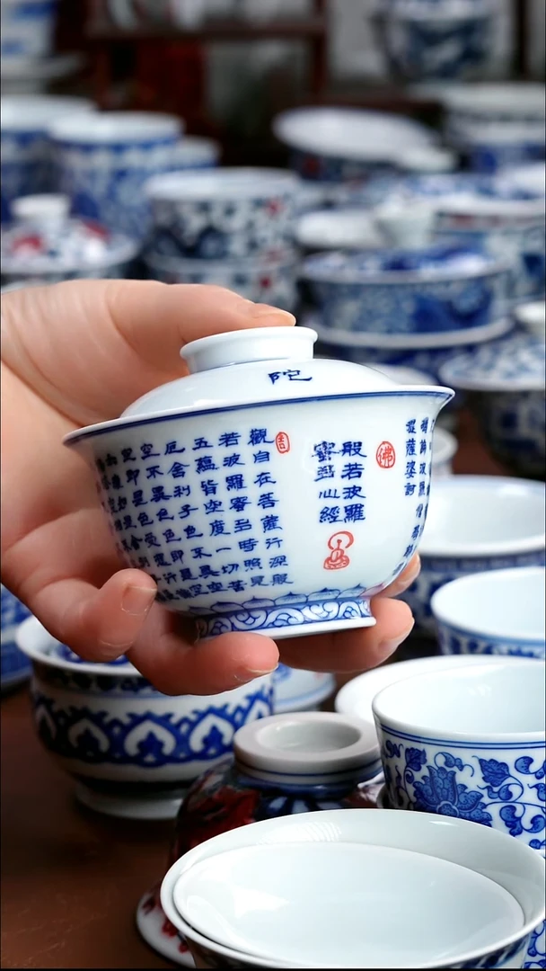 景德镇高端茶器景德镇墨奈纯手工手绘高端茶器