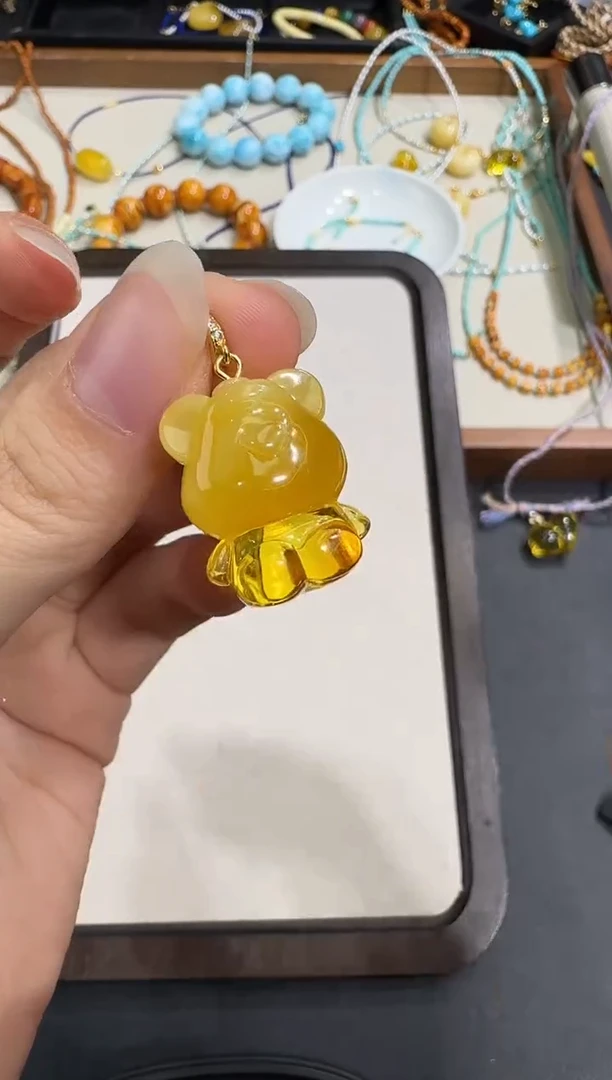 琥珀颈饰未镶嵌X0916-1195-180