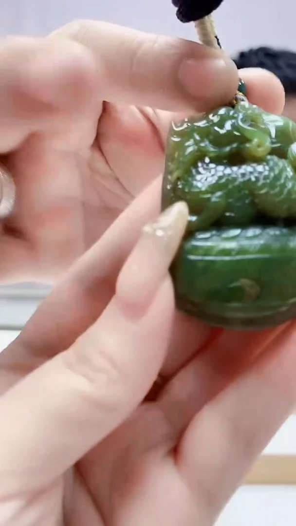 未镶嵌定制翡翠5028DD-毛货挂件73