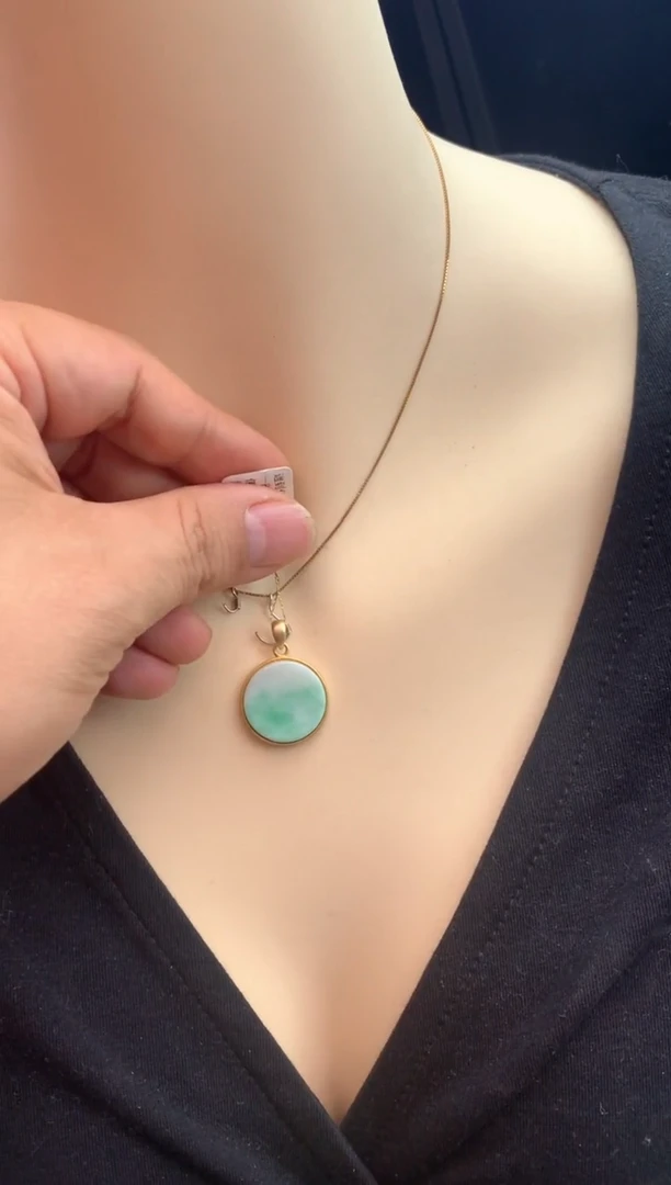 颈饰银S925镶嵌翡翠1