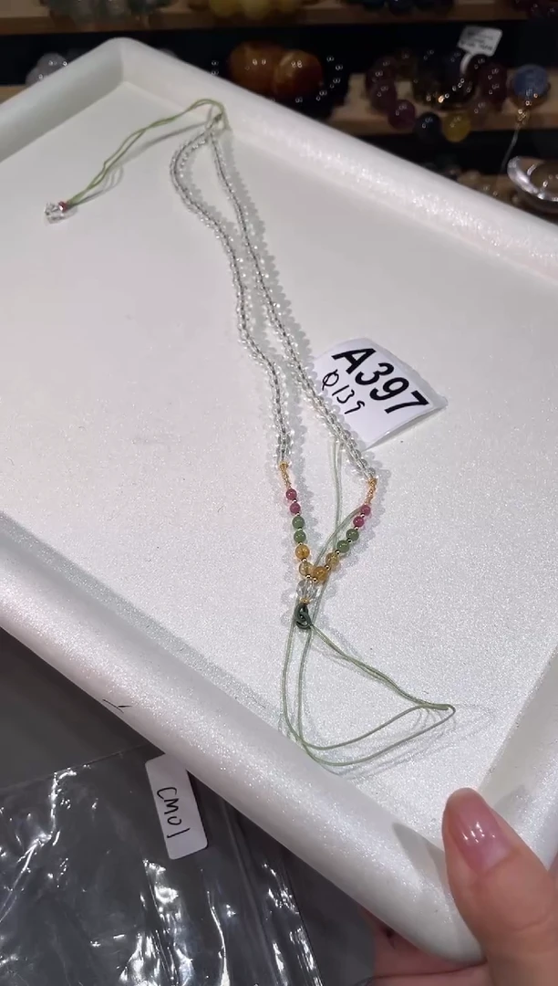 未镶嵌手链水晶A397白水晶项链多样性发一