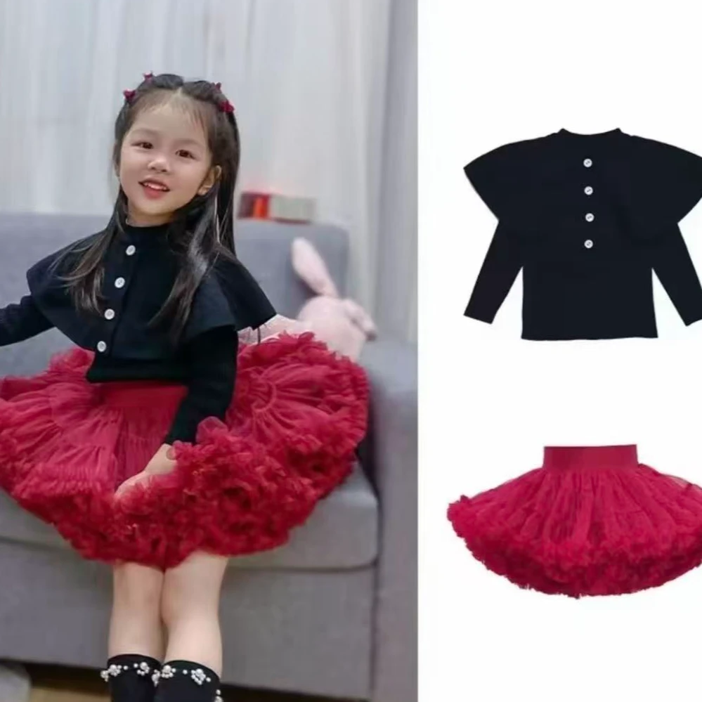 洋气【小芭蕾-突突裙套装】女童套装-新款2025女童套装