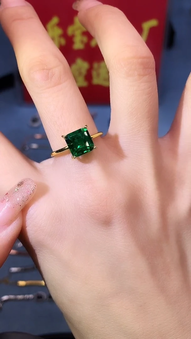 【闪购商品】透辉石戒指银S925镶嵌11111