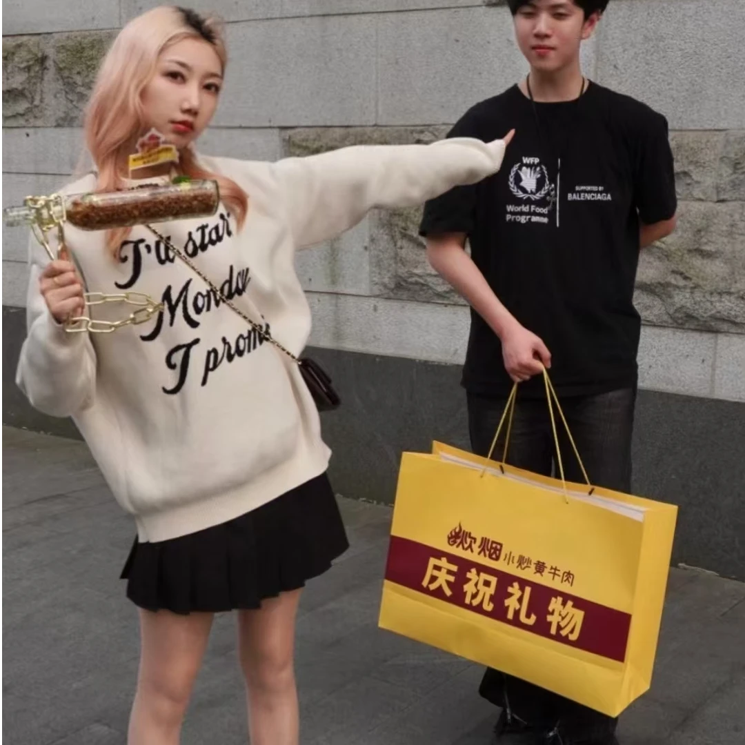 全新未使用 Balenciaga/巴黎世家  印花Logo圆领套头短袖T恤 S码
