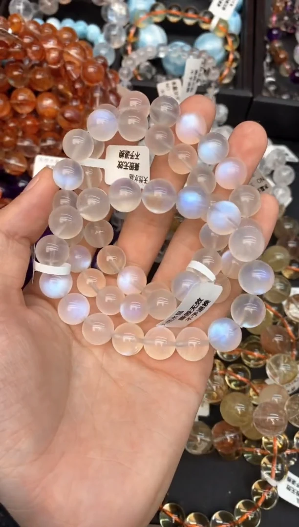 手串未镶嵌月光石11蓝月光11mm多样性发其一