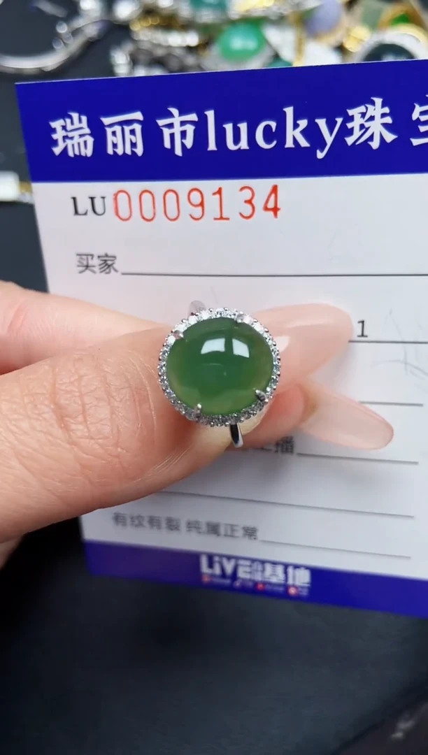 【闪购商品】翡翠颈饰银S925镶嵌9134