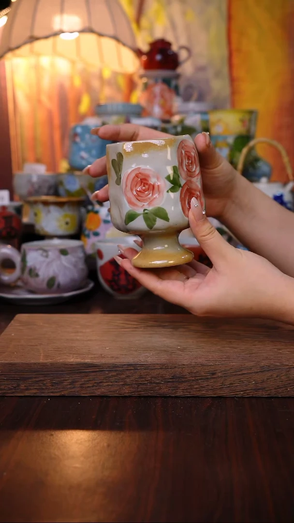 杯子泥垚手作 景德镇手工手绘陶瓷器物