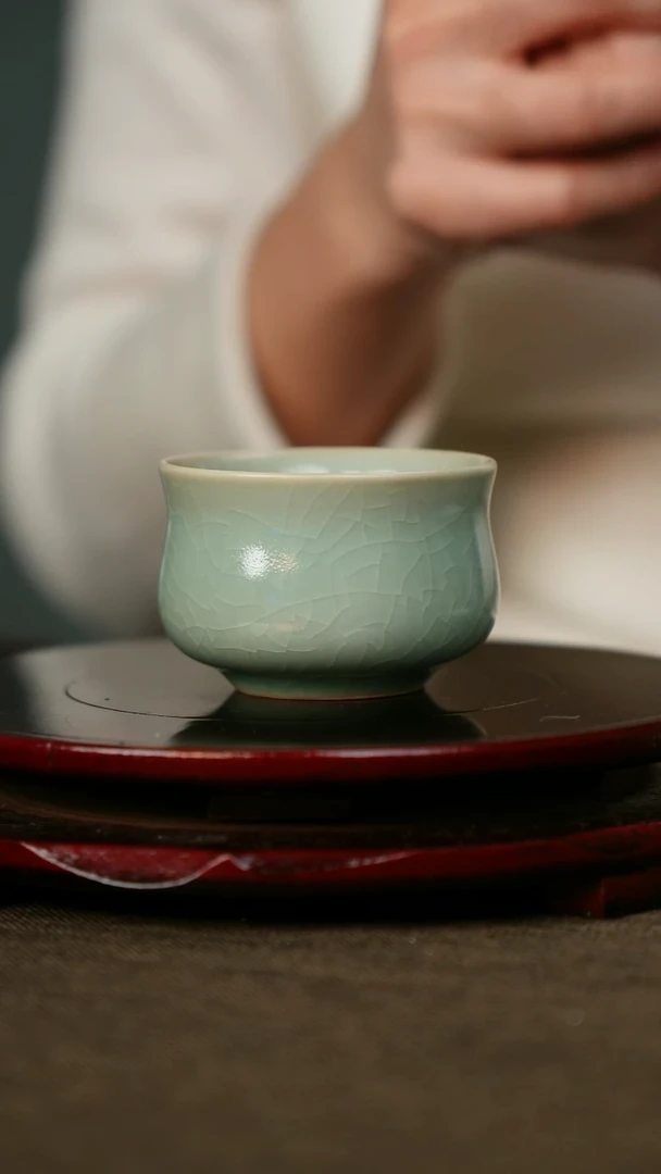 全品 福袋杯 无底款 仿古釉