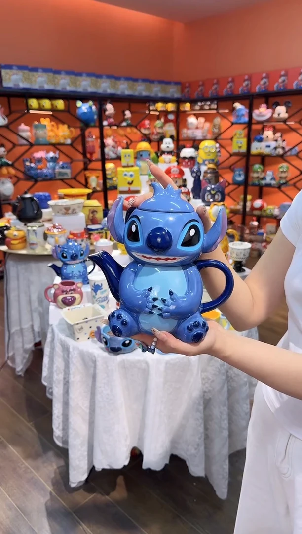 瓷片@@陶瓷史迪奇一体水壶