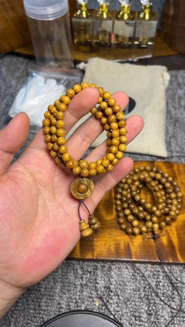 手串/手链楠木（金丝楠）0.6/108水波纹188