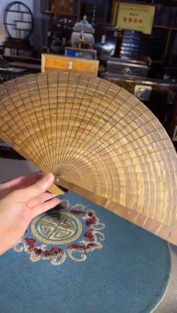 乌木类成套家具金丝楠扇子 2