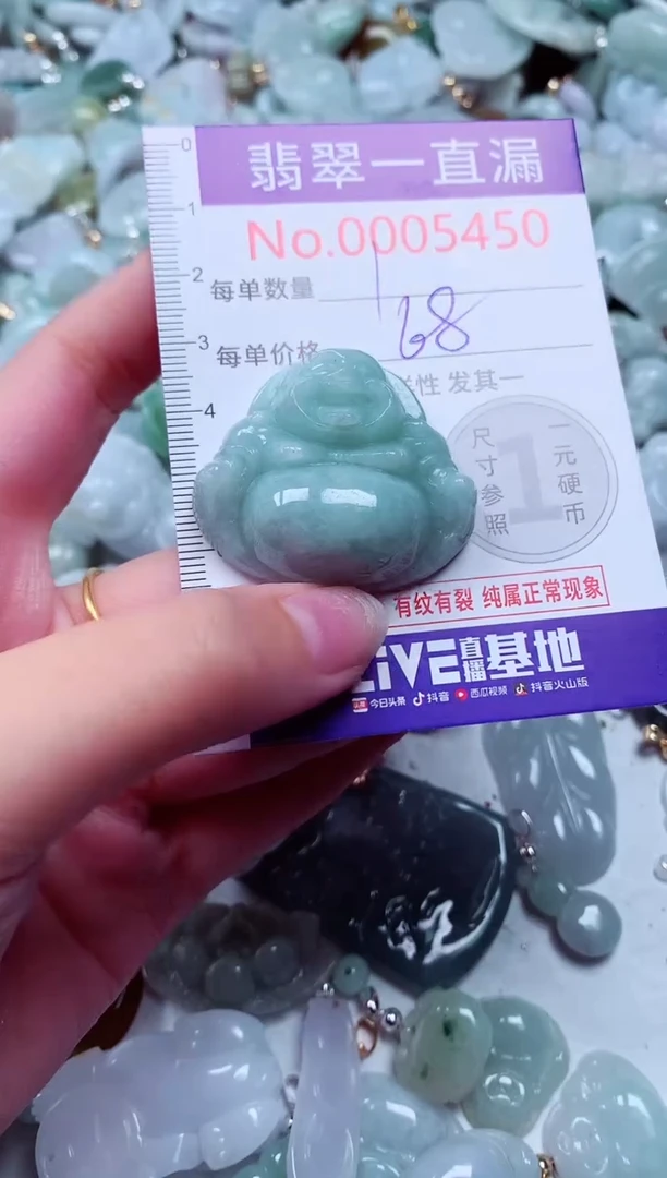 吊坠(不含链)未镶嵌翡翠5450