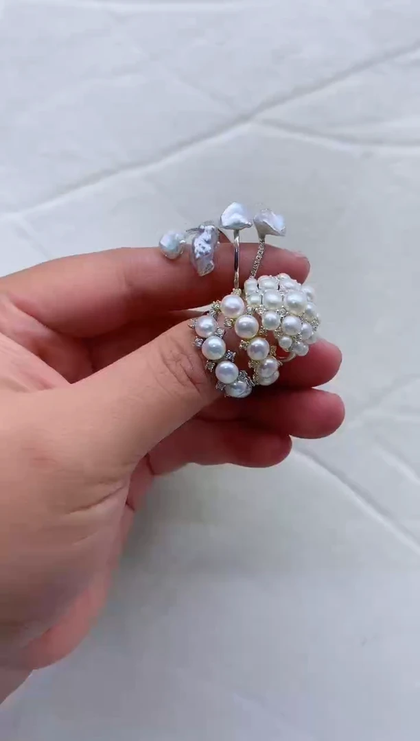 【闪购商品】淡水珍珠戒指未镶嵌一起