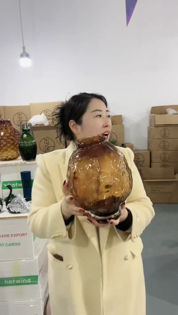 【闪购商品】玻璃花伴你花瓶-微瑕-JHRQ