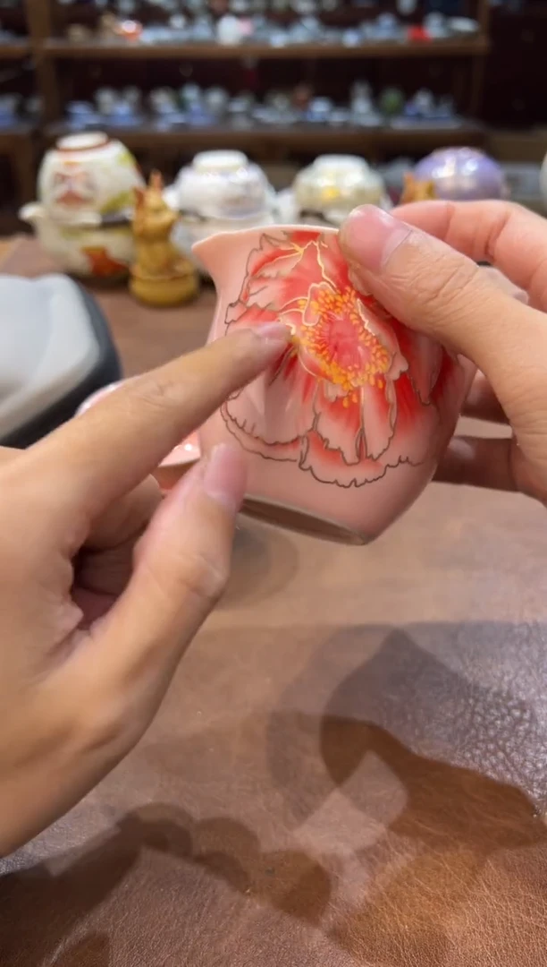 真的很便宜超好看会开片的旅行茶具