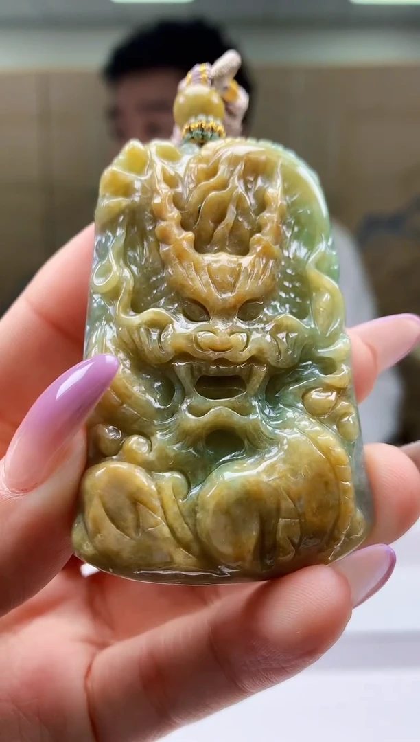 【闪购商品】定制翡翠未镶嵌5028ty-毛货挂件25