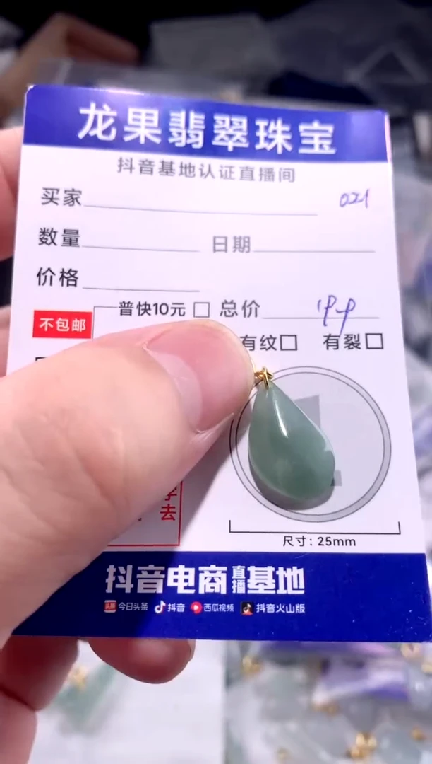 翡翠未镶嵌颈饰随形021