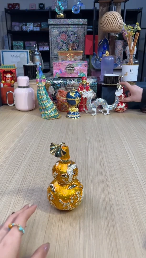 190七宝金色小号仙鹤葫芦