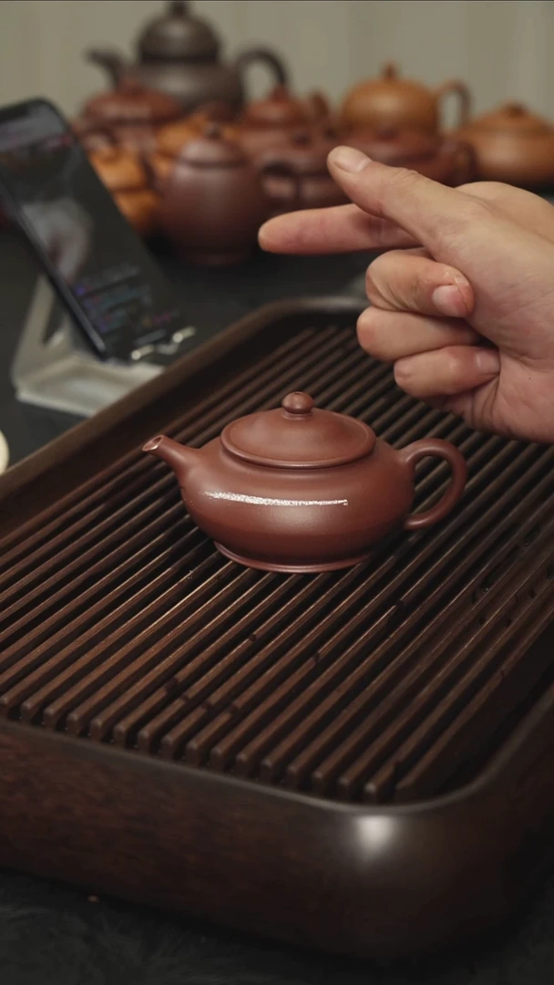 茶壶紫砂开心一下的合欢