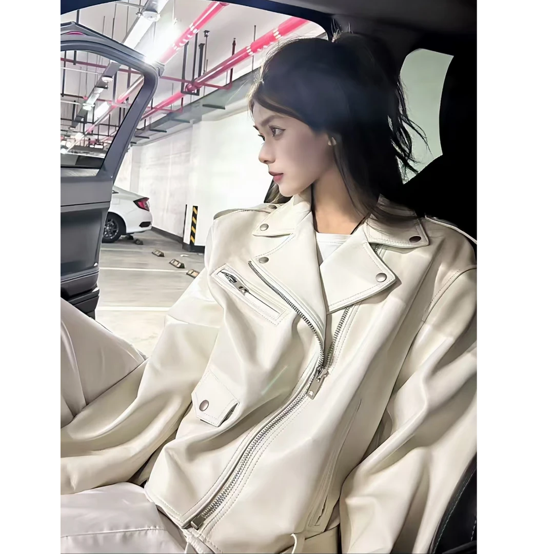 2025机车韩版春秋短款休闲洋气皮衣外套