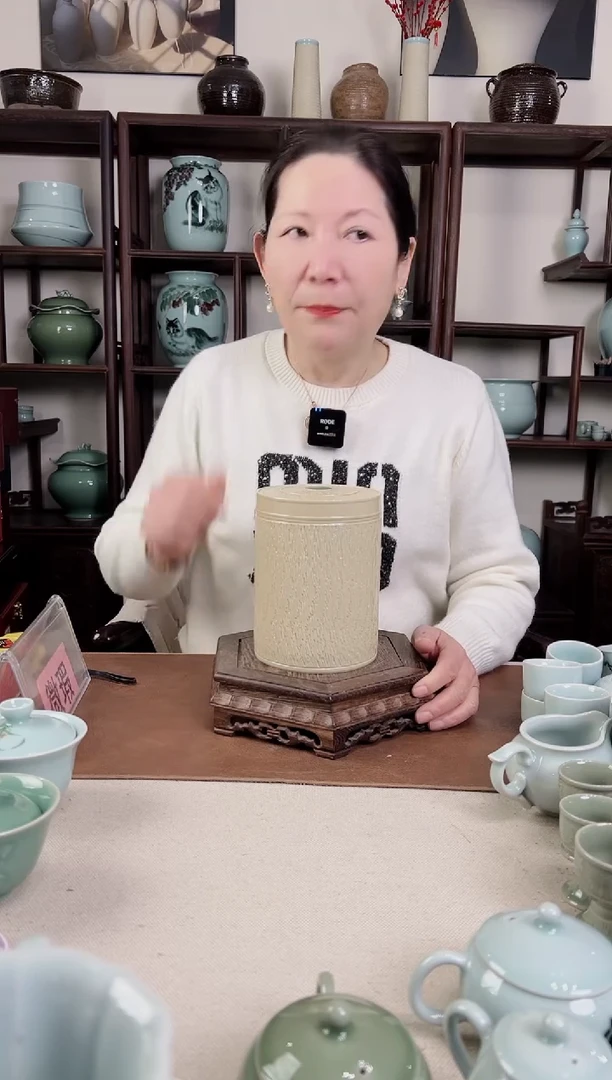 【闪购商品】杯纯手工 草木灰 直筒盖罐