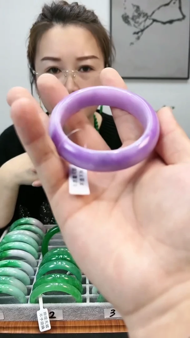 【闪购商品】砖雕s71  紫罗兰手镯 圈口57.8