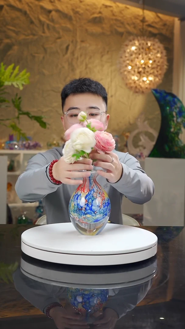 手工艺品琉璃莫奈花园设计款香薰瓶