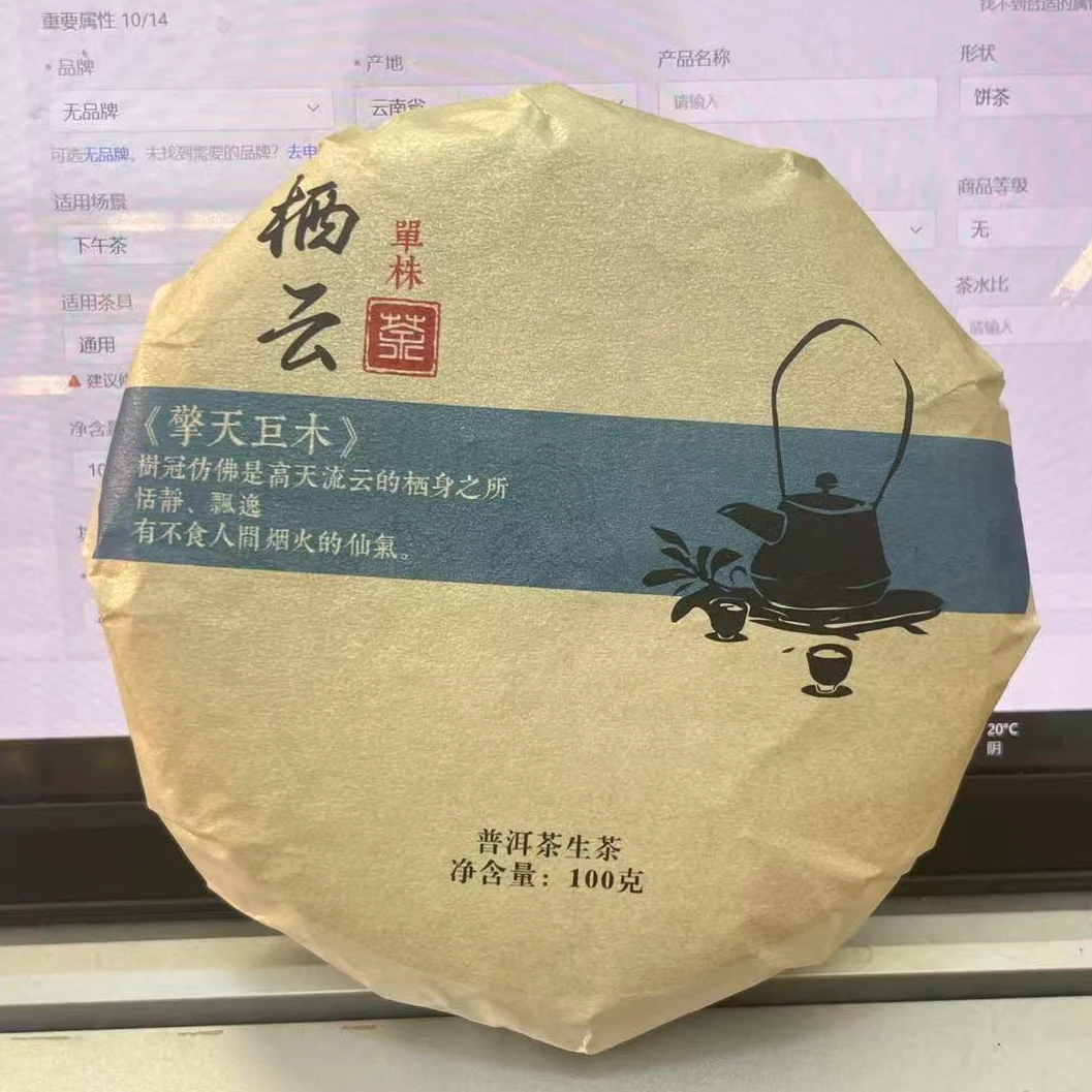 DR11-3【精品区A26】“普洱茶”2025年秘境单株（擎天巨木）生茶小饼