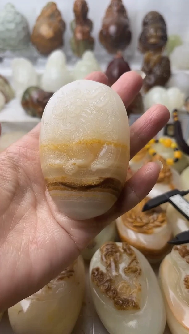 石材方解石棉纹正常不退换水波纹虎