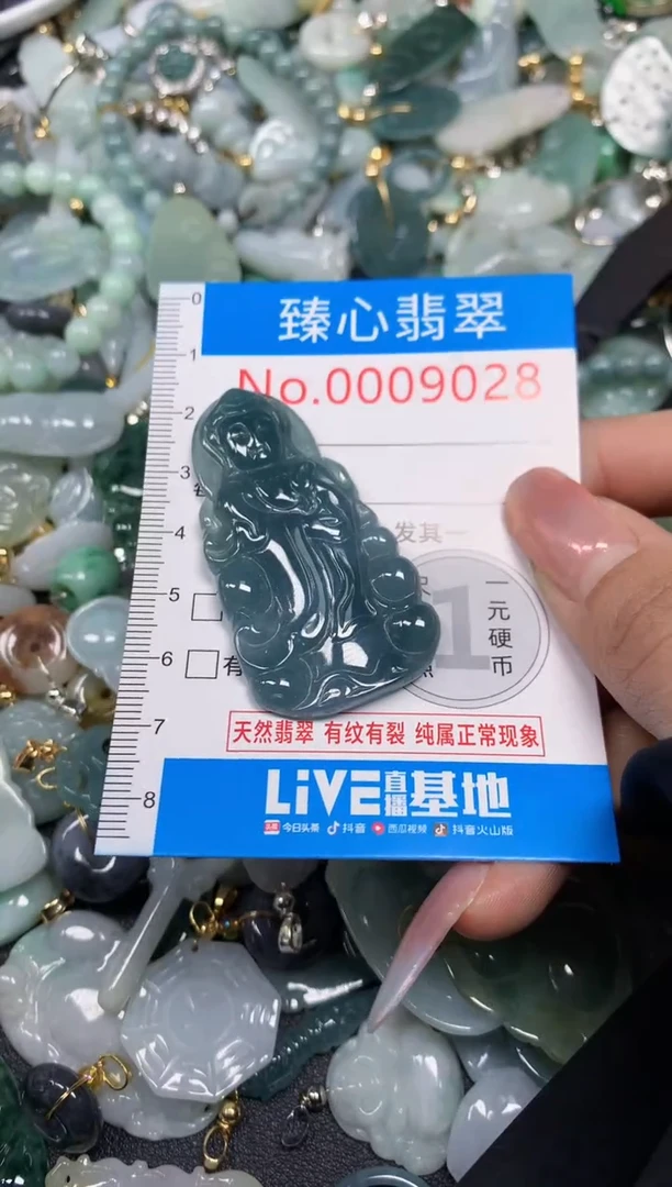 【闪购商品】翡翠颈饰未镶嵌含绳0009028