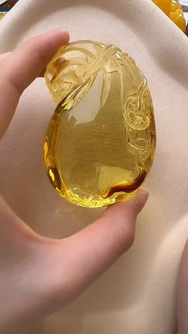 琥珀颈饰未镶嵌吊坠