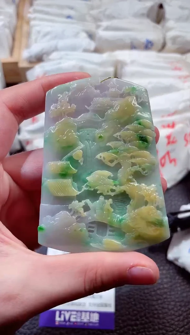 翡翠未镶嵌颈饰0000033210