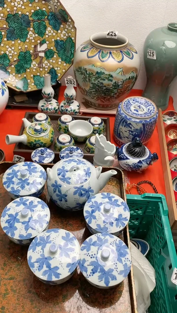 瓷片一壶五盖杯雅淘阁欢迎您的光临