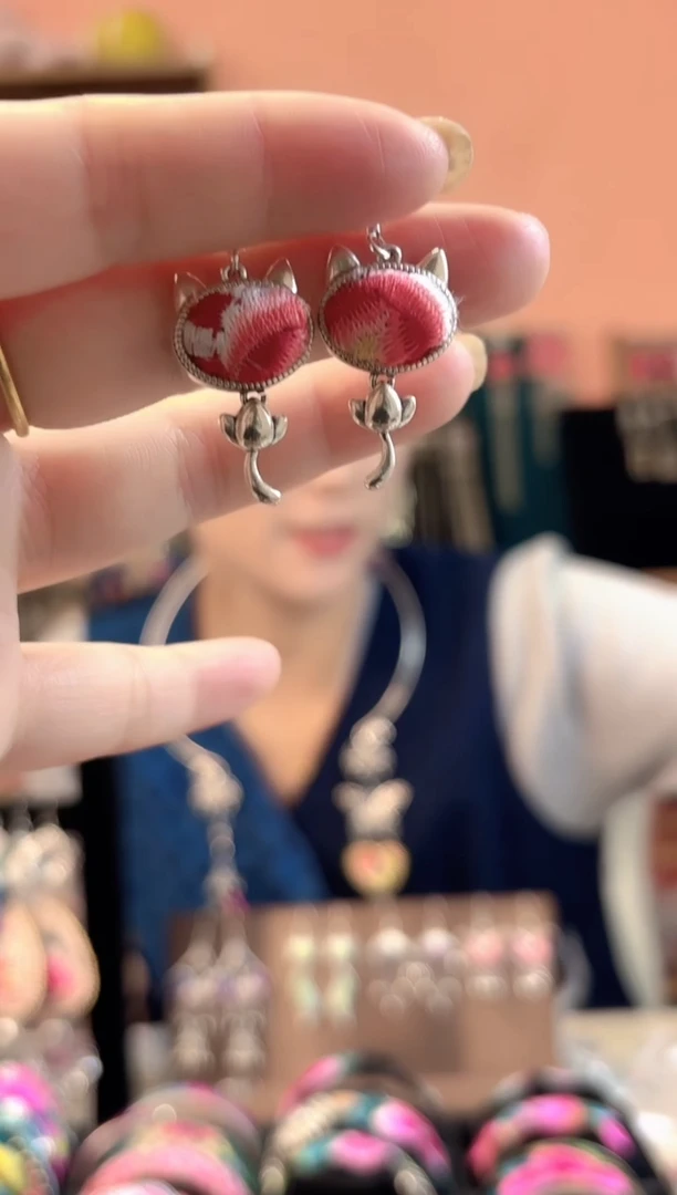 织绣艺枝独绣手工饰品19