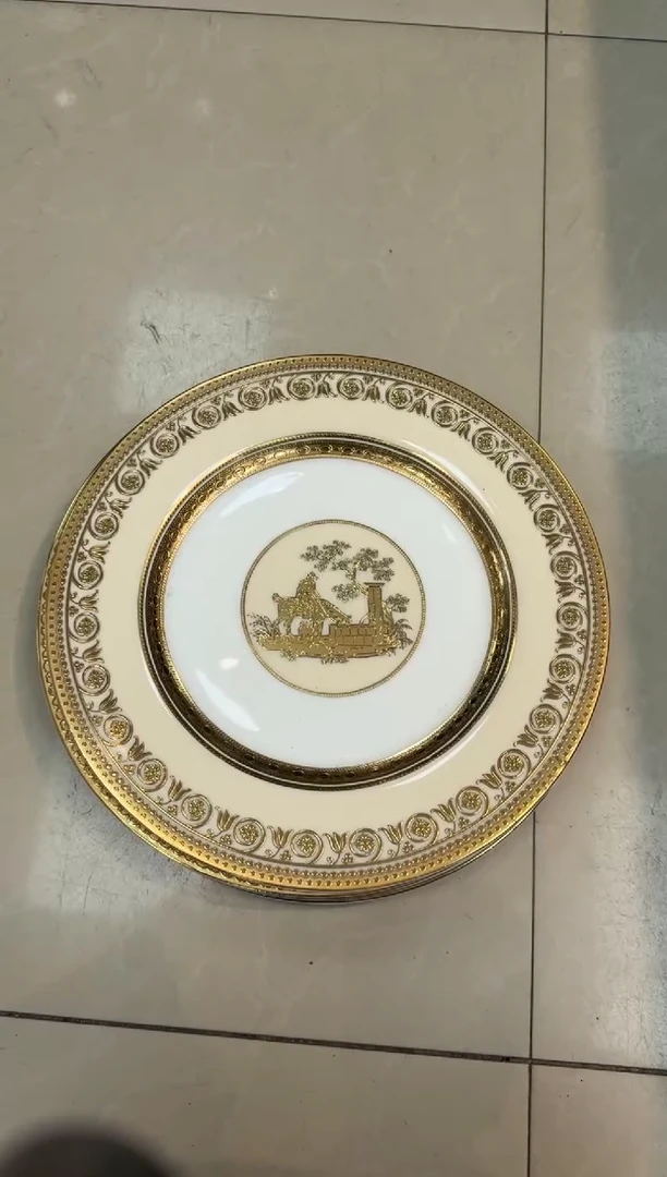 瓷片10.5英寸平盘 1个