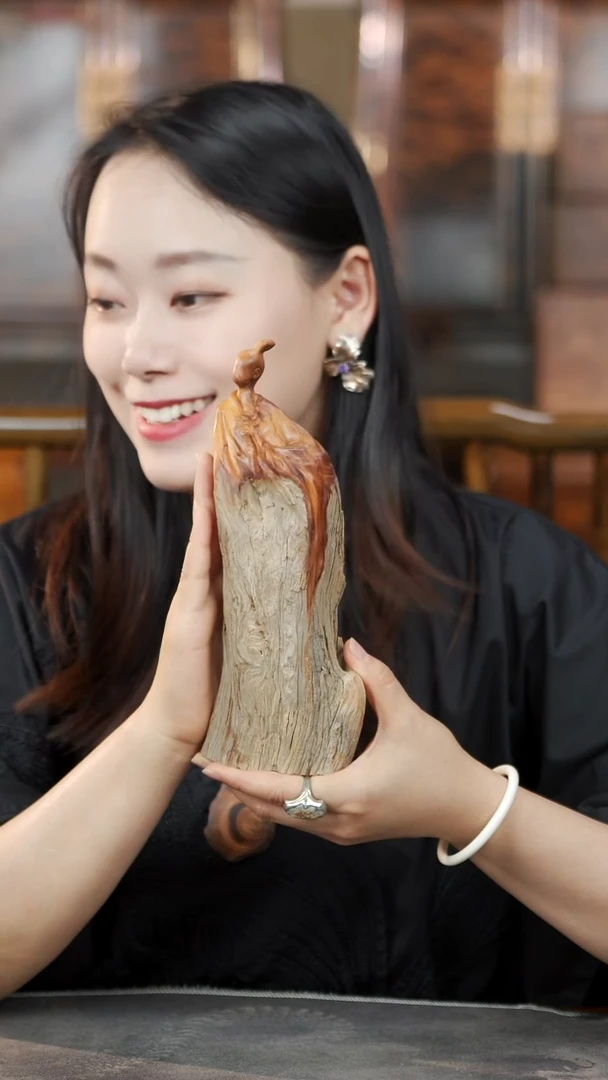 柏木（崖柏）淳化黑油香料无相摆件161