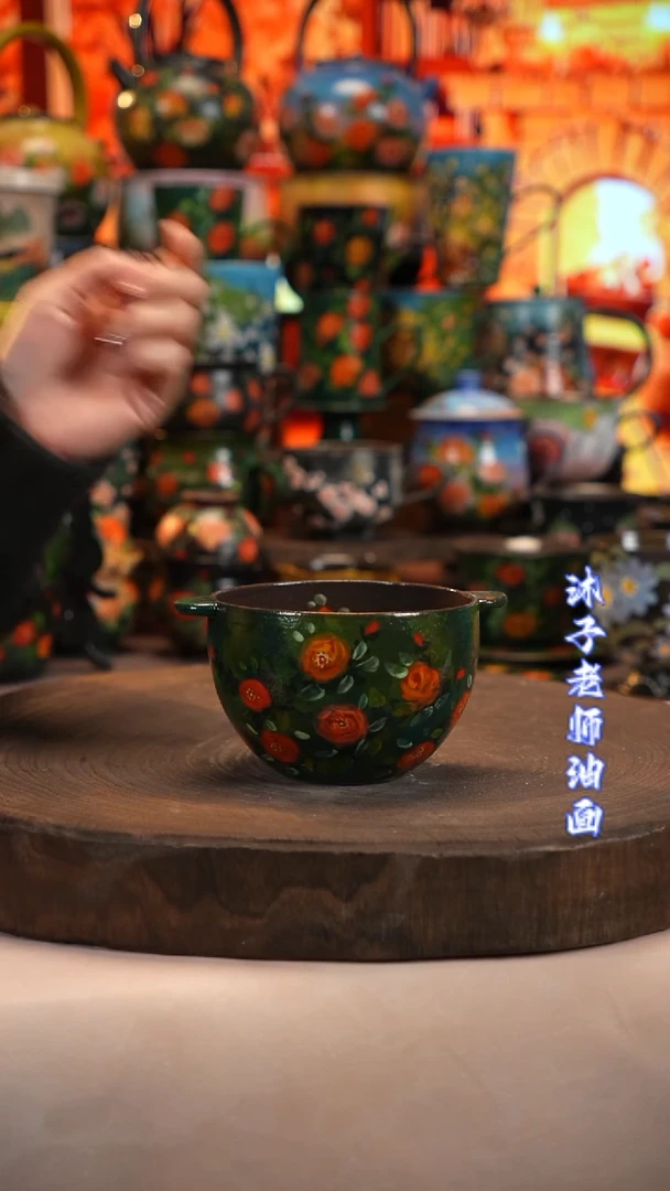 油画   釉下彩  碗