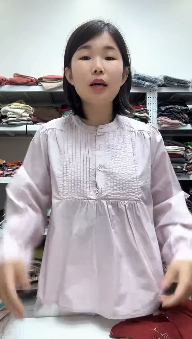 紫色100棉 上衣