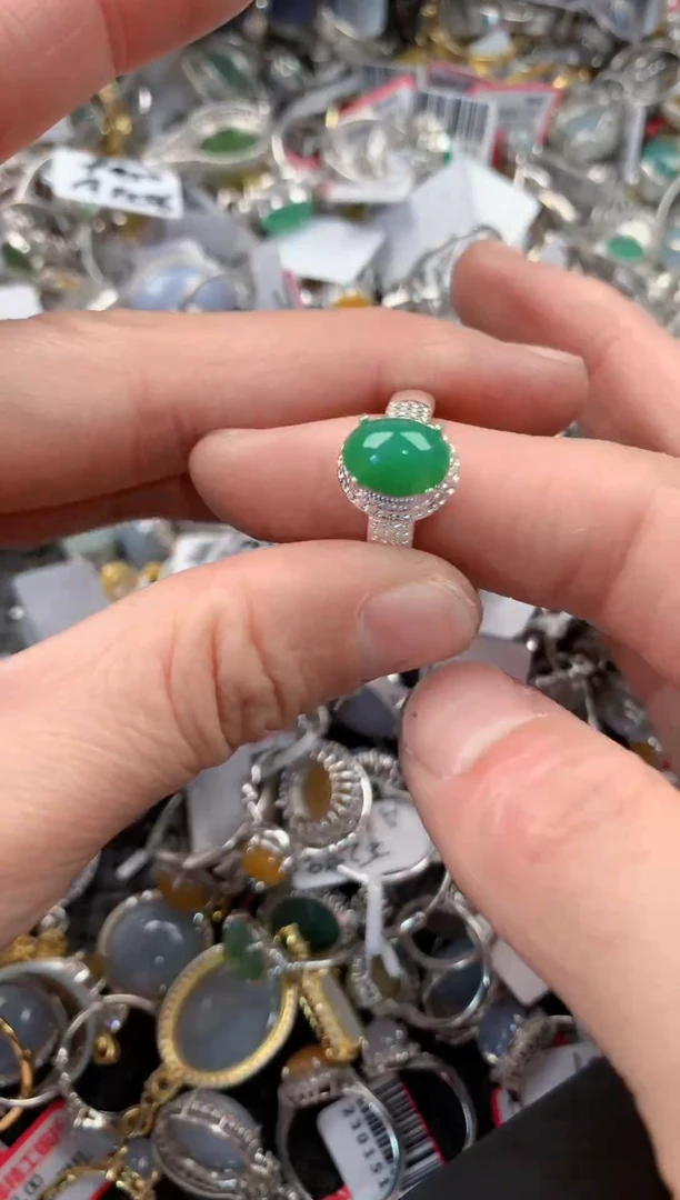 未镶嵌戒指翡翠777------9