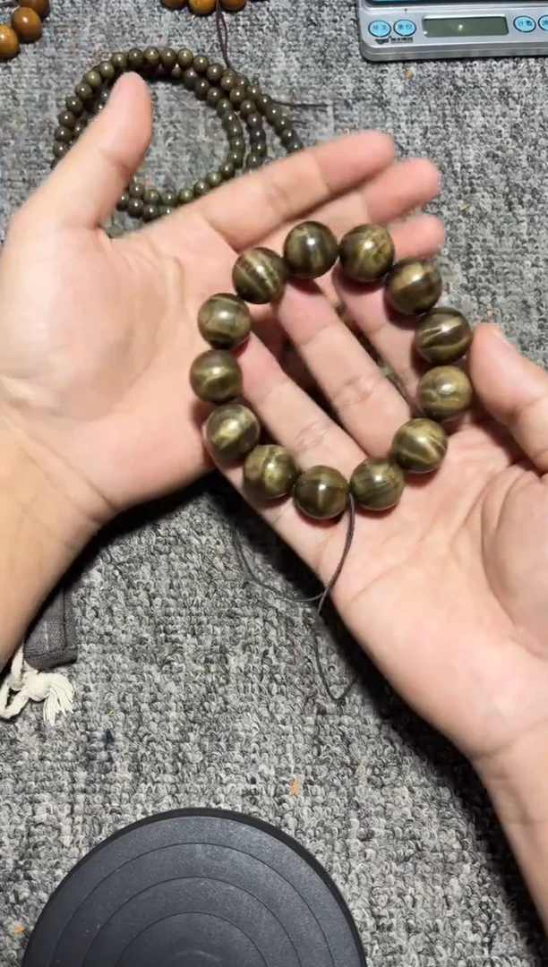 金丝楠手串/手链阴沉金丝楠1.8底色通透168