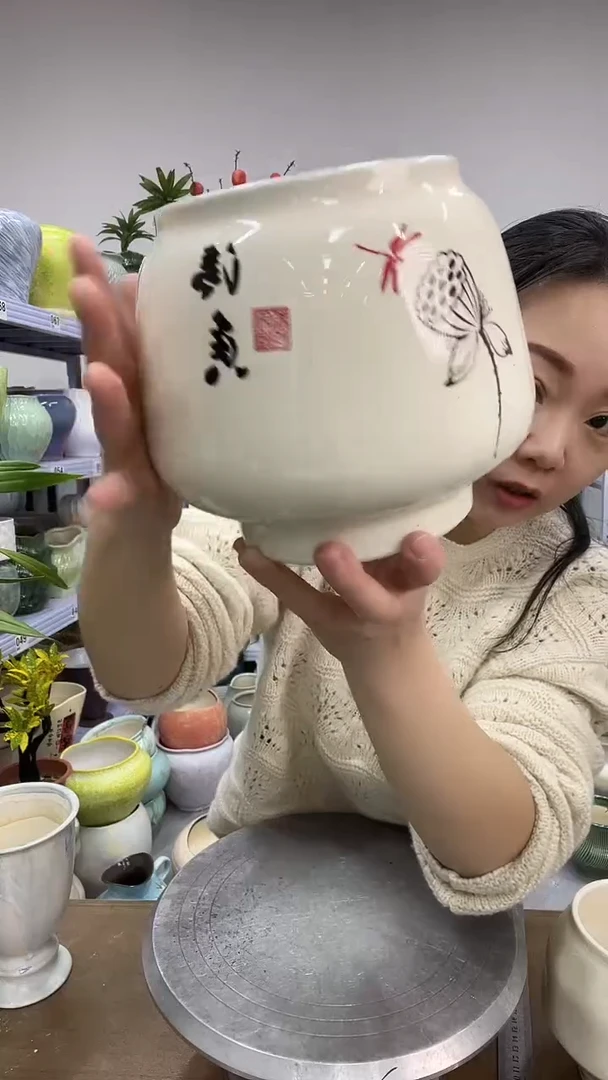 11.27陶瓷花盆直播链接高   19  口12
