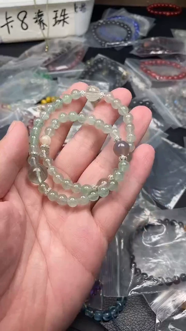 水晶手链未镶嵌多样性发货拍一发一