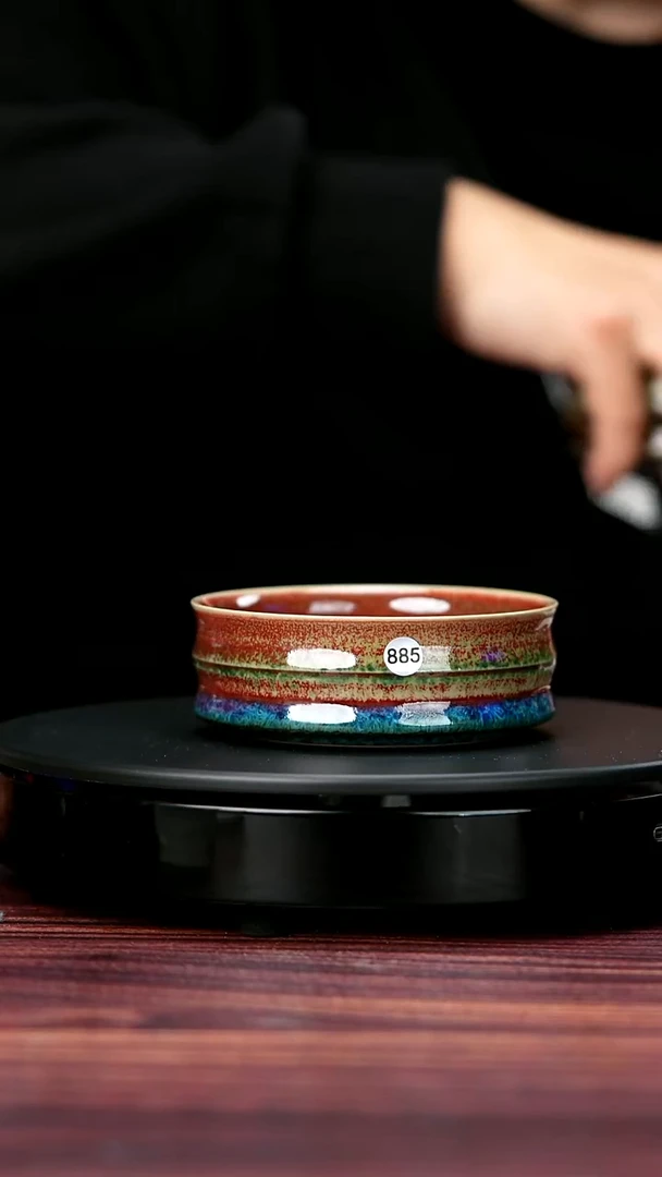 其他885#李盼龙一级品原矿钧瓷竹节普洱杯