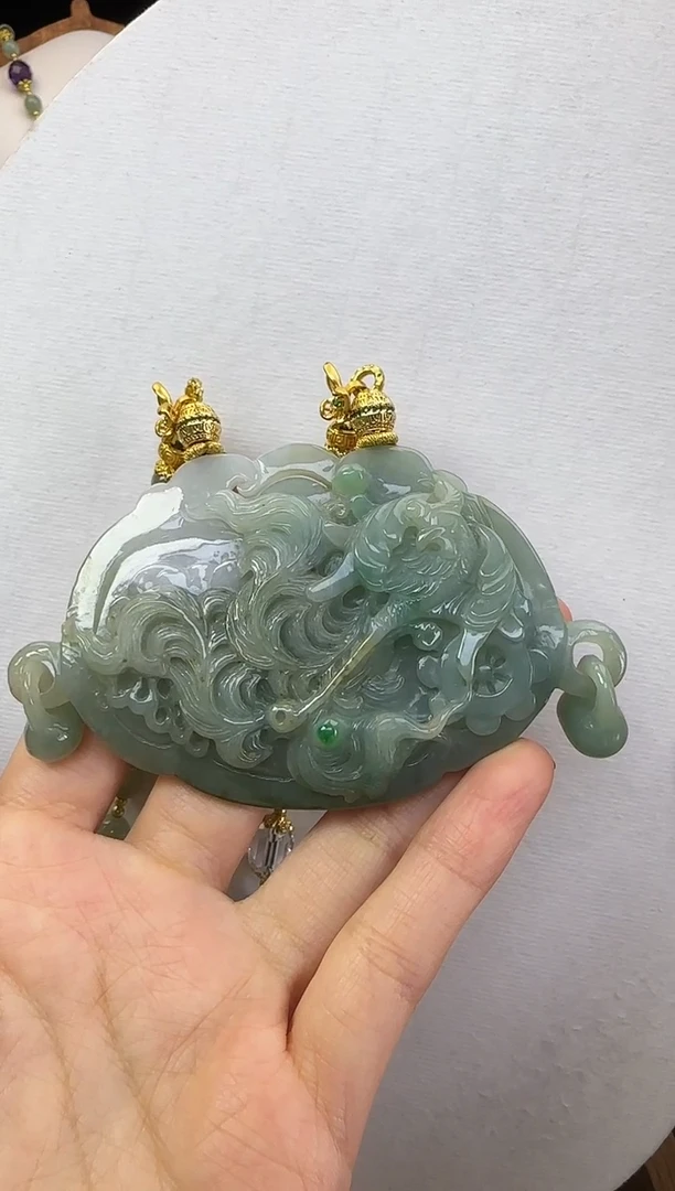 颈饰未镶嵌翡翠国风翡翠